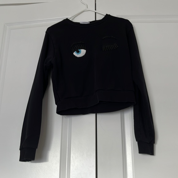 Chiara Ferragni wink patches sweatshirt - Picture 2 of 9